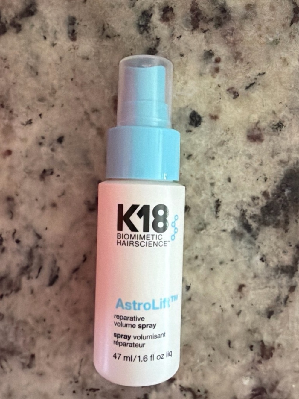 K18 AstroLift Reparative Volume Spray — Light Blue/White 1.6 fl oz